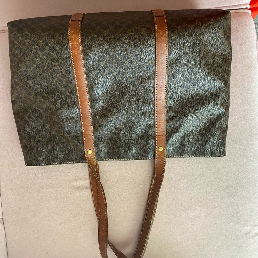Celine Macadam Medium Leather Tote bag - Picture 2 of 9